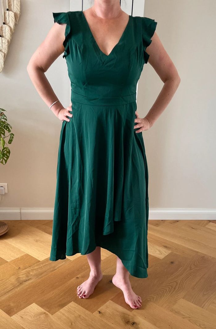 Robe cocktail verte NEUVE taille L