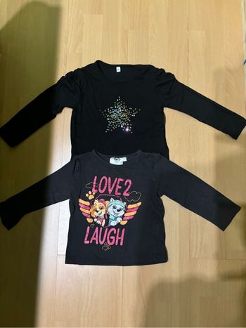 Lot de 2 t-shirts manches longues 4 ans