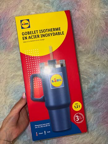 Gobelet géant acier inoxydable Lidl 