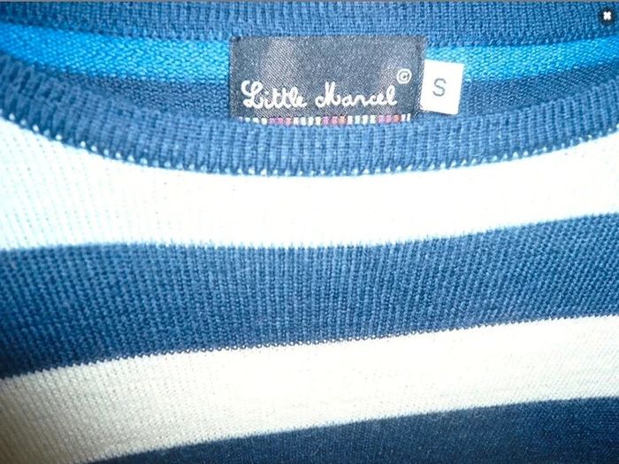 🤩 Pull mixte chic état NEUF little Marcel tip top taille S marinière - photo numéro 3
