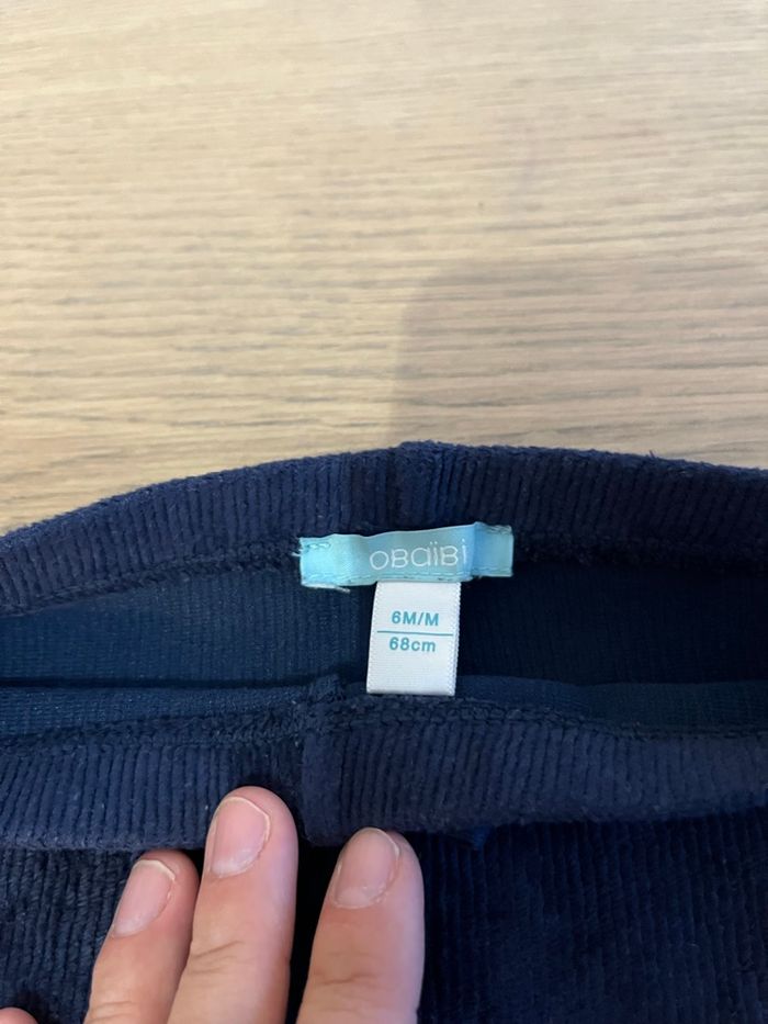 Pantalon 6 mois bleu - photo numéro 2