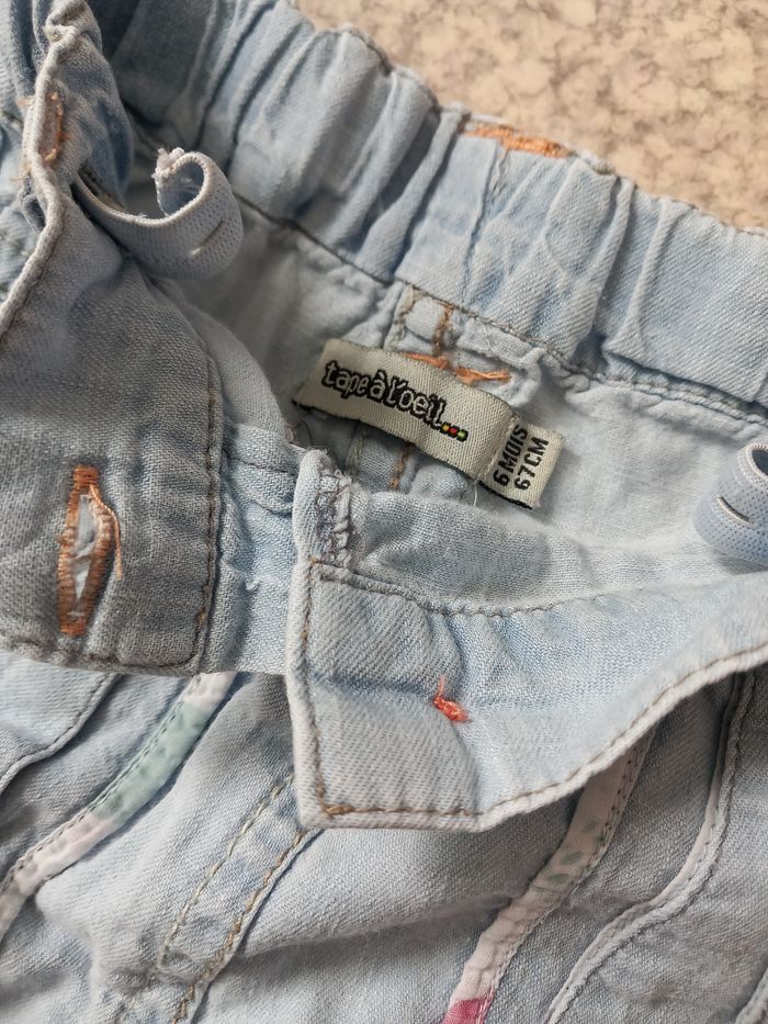 Short en jean 6 mois - photo numéro 3