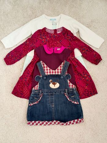 Lot 4 robes 18 mois