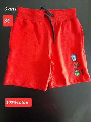 Short garçon 6ans