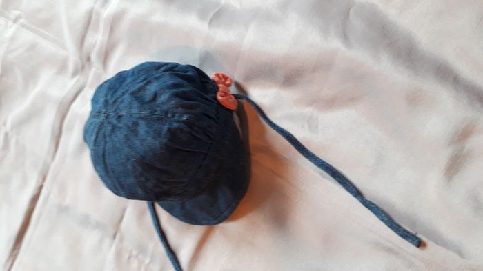 Casquette jean bleu 12 mois - photo numéro 2