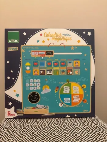 Vilac - Calendrier magnétique Aujourd'hui sur la terre