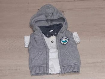 Polo et gilet sans manche 1 mois