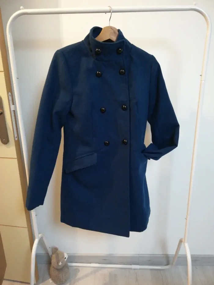 Manteau ville kiabi 36 bleu canard
