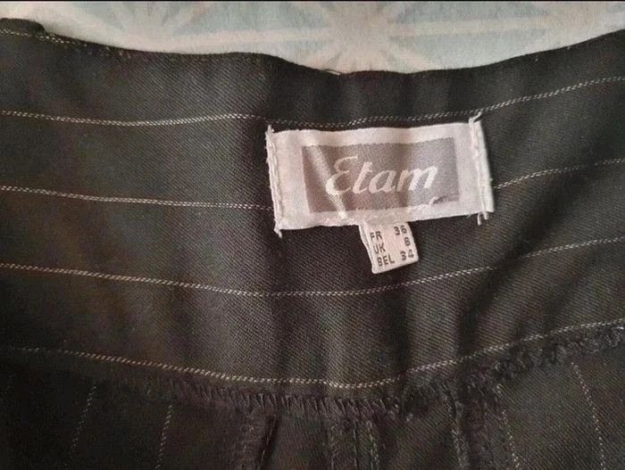 Pantalon Etam noir à rayures taille 36 - photo numéro 6