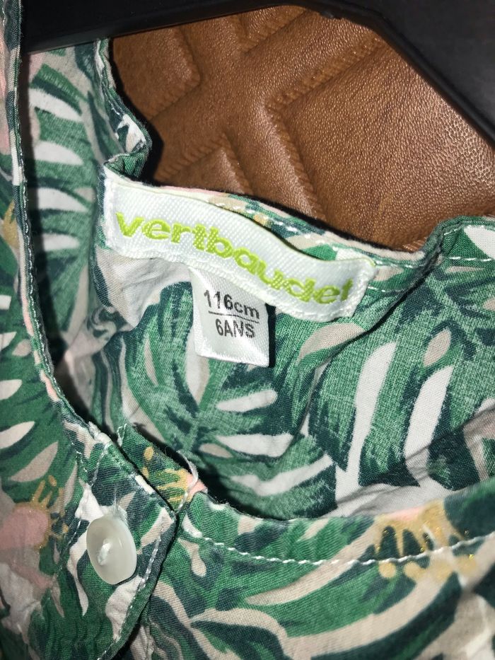 Blouse fleurie épaule ouvertes Vertbaudet 6 ans - photo numéro 3