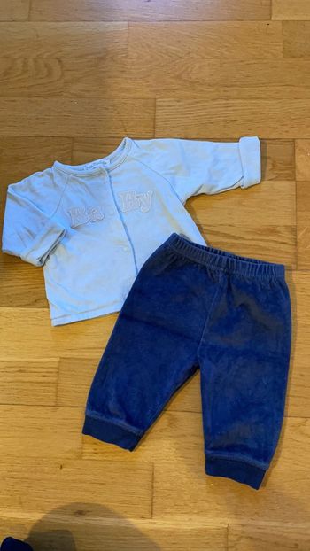 Ensemble 3 mois bleu