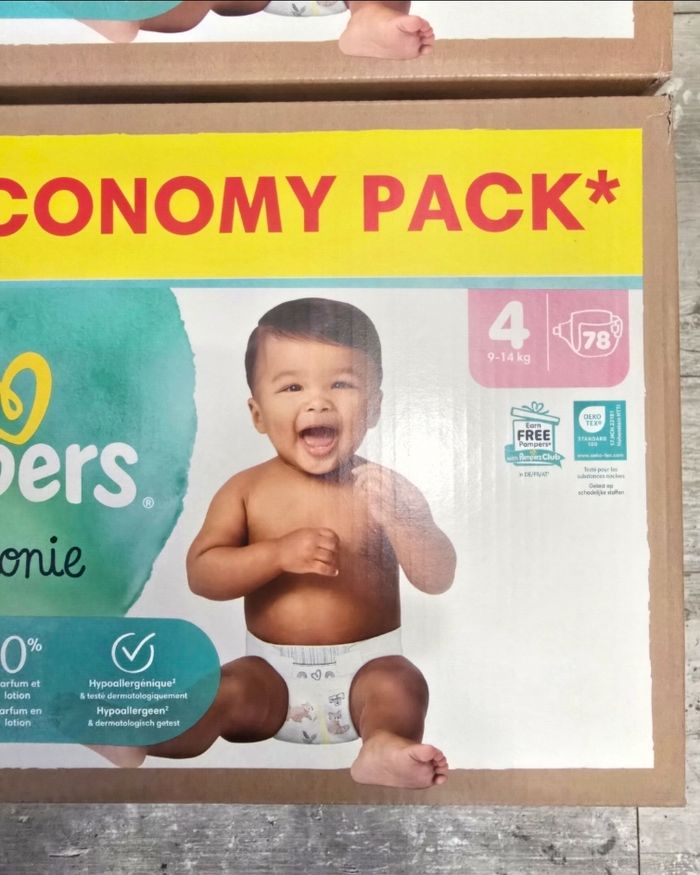 🍼 Pampers Harmony T4 (9-14 kg) Lot de 2 × 78 couches – Total 156 couches - photo numéro 2