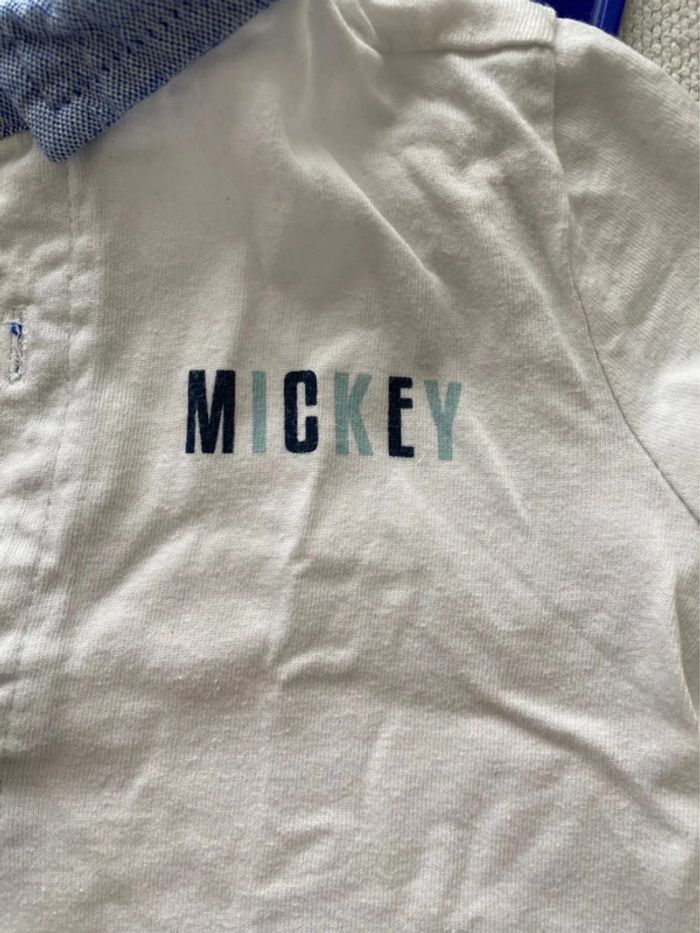 Polo Mickey manches courtes - Disney - 18 mois / 80 cm - TBE - photo numéro 2