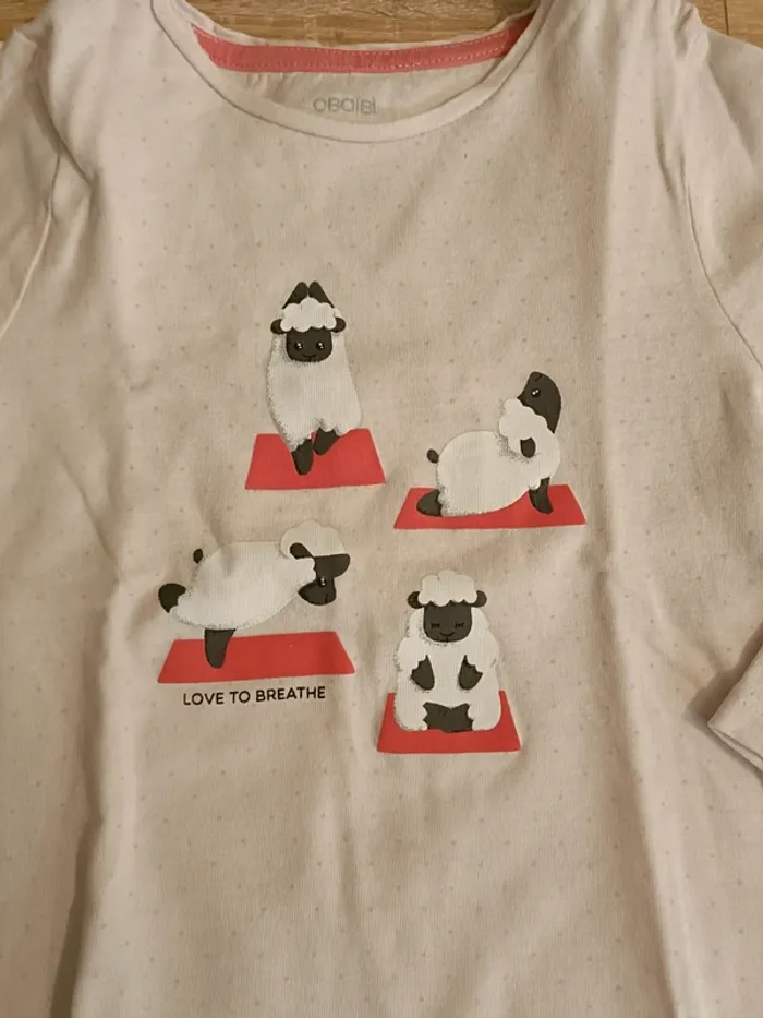 T-shirt blanc - 2 ans - obaïbi - photo numéro 3