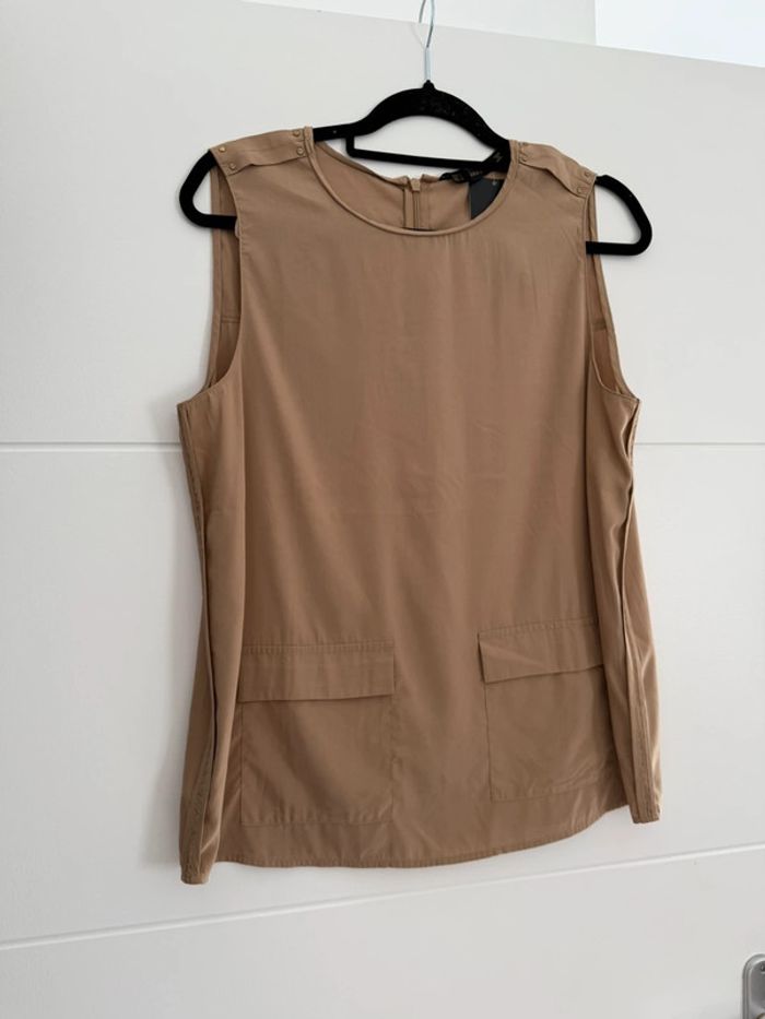 Haut débardeur top t-shirt Zara cargo poches camisa Maglietta Chemise Camicetta camicia Camiseta - photo numéro 5