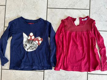 Lot 2 t shirts manches longues 5 ans