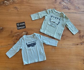 Lot de tee-shirts manches longues bébé garçon