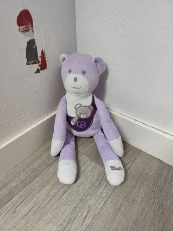 Peluche/doudou Musti violet