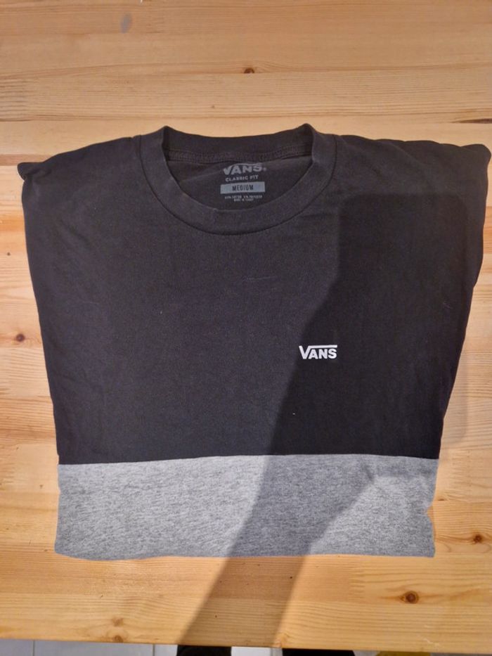 T-shirt vans noir gris taille M classic fit - photo numéro 2