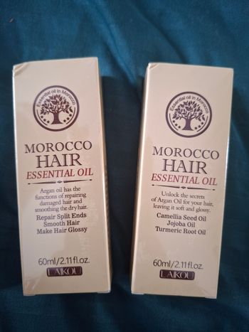 Le lot 2 Huile cheveux Morocco Hair Essential Oil 60ml