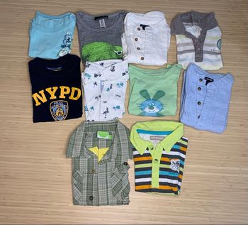 Lot tee-shirts manches courtes 12 mois