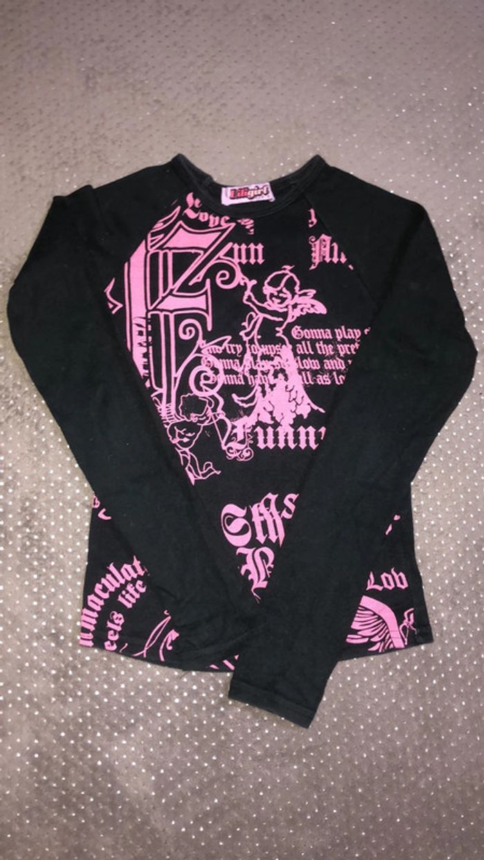 T-shirt manches longues fille 12 ans - photo numéro 3