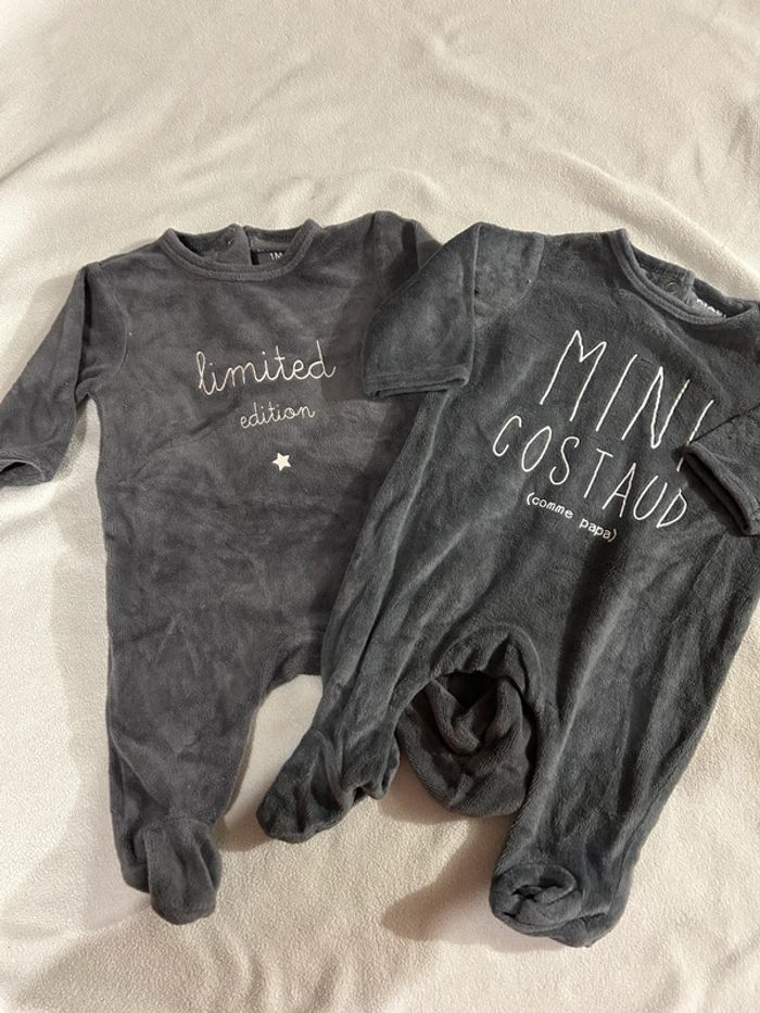 Lot de 6 pyjamas 1 mois - photo numéro 2