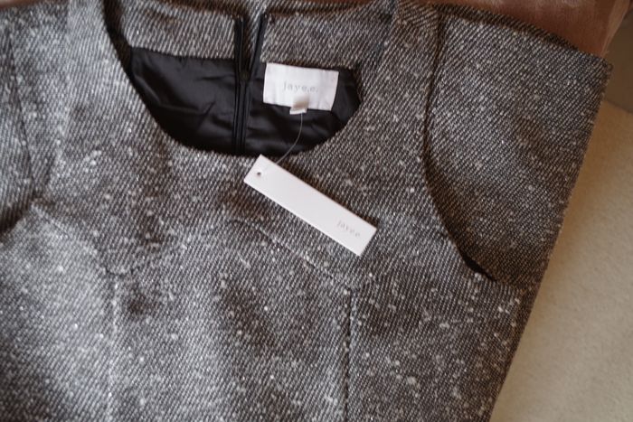 Jaye.e - Robe chasuble noir et gris chiné T L - photo numéro 9