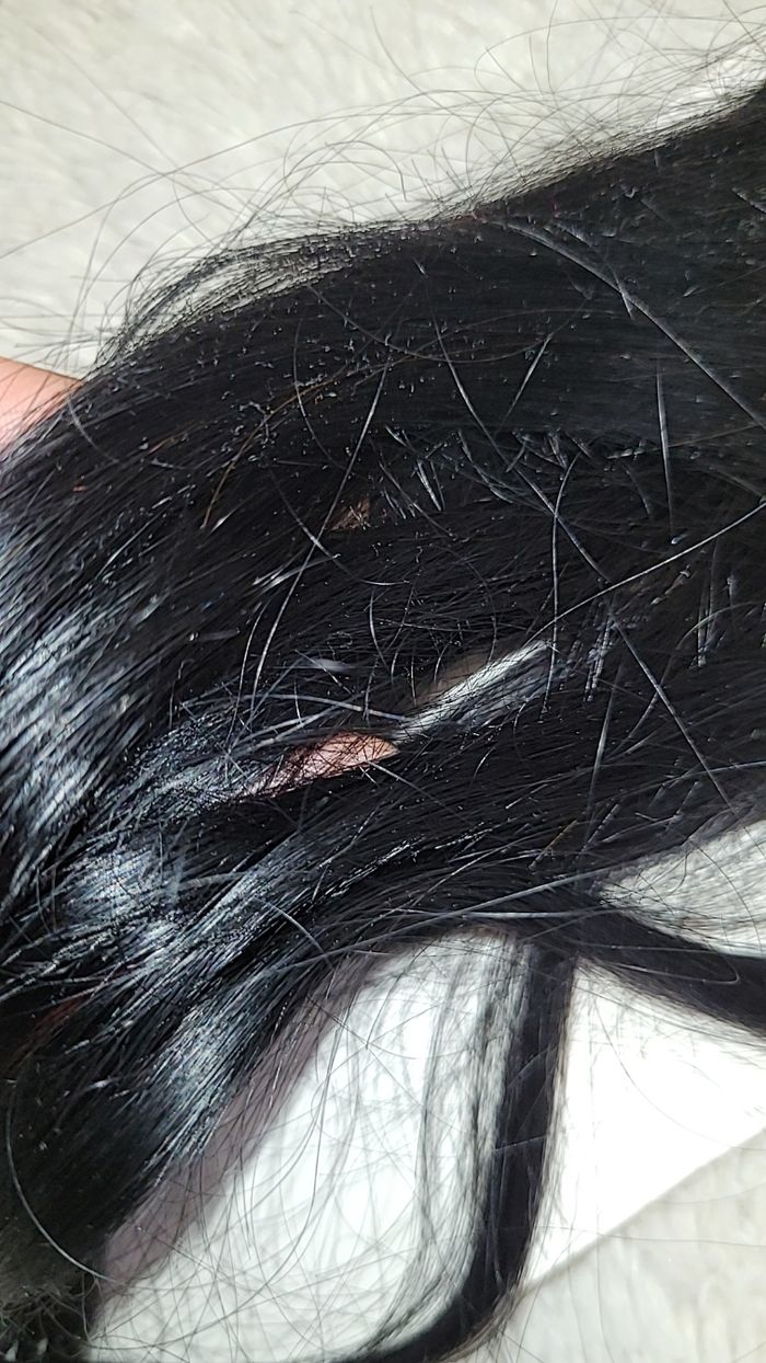 Lot de 2 extensions a clips noir cheveux naturel - photo numéro 4