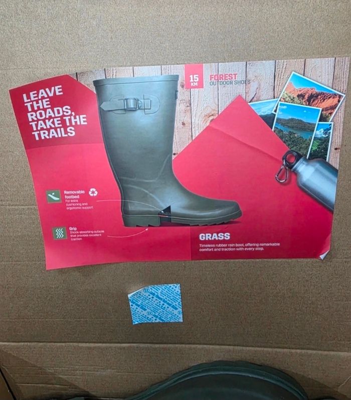 Bottes de Pluie Safety Jogger "Grass" Kaki - Taille 47 - Neuf - photo numéro 5