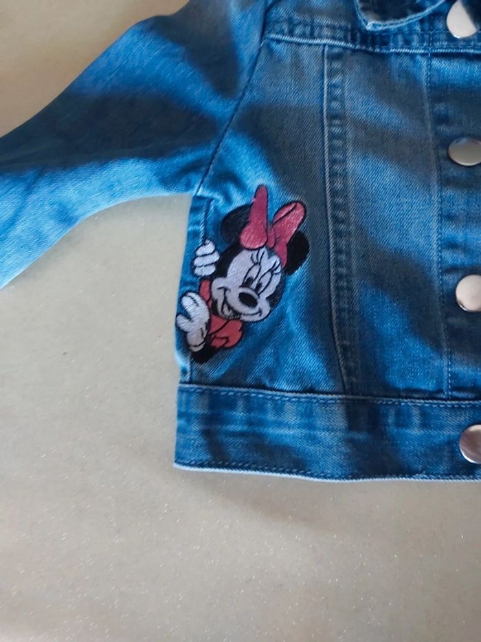 Veste en jeans minnie 6-9 mois (74 cms) - photo numéro 4