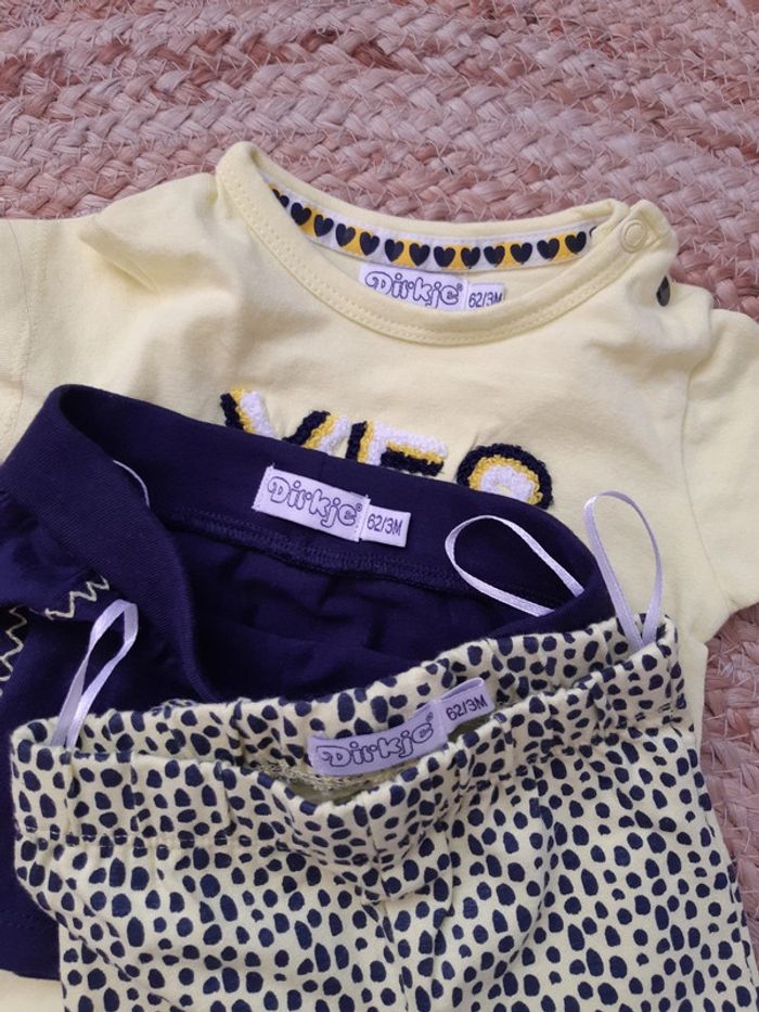 Ensemble tee-shirt, jupe et legging 3 mois - photo numéro 6