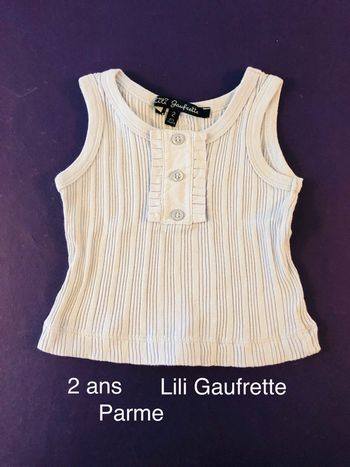 Débardeur top Lili Gaufrette parme
