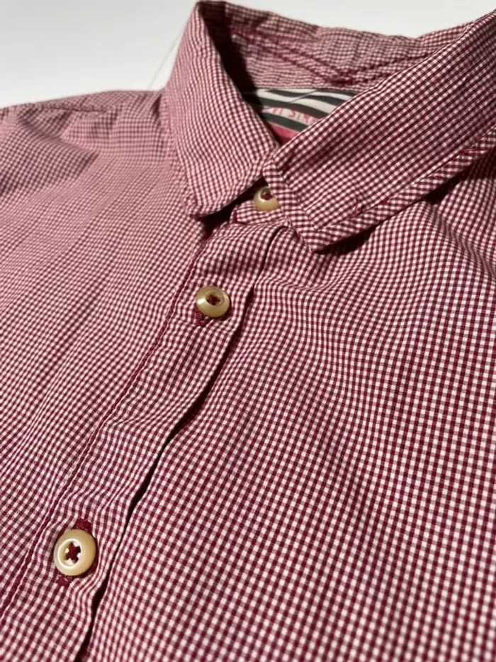 Levi's Strauss vintage red buttoned shirt Mens M - photo numéro 6