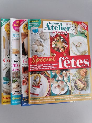 Lot 4 numéro revues loisirs "L'atelier des nanas" 2023