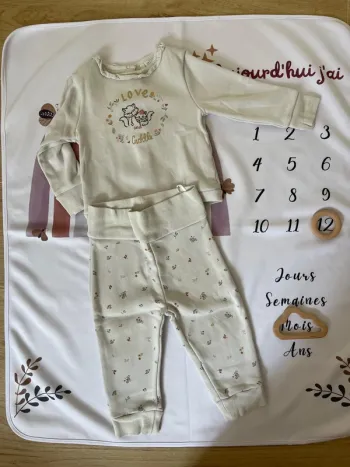 Ensemble bébé fille Orchestra – Taille 12 mois – Pull + Pantalon
