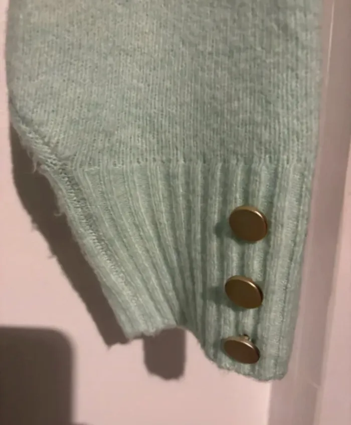 Robe pull Manoukian M vert menthe à col roulé - photo numéro 6