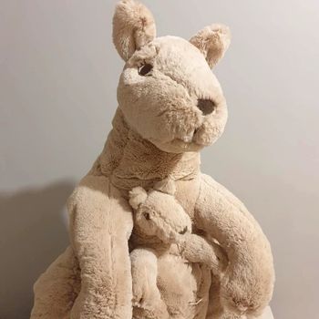 GRANDE PELUCHE KANGOUROU IKEA MAMAN KANGOUROU ET SON BÉBÉ 60 CM