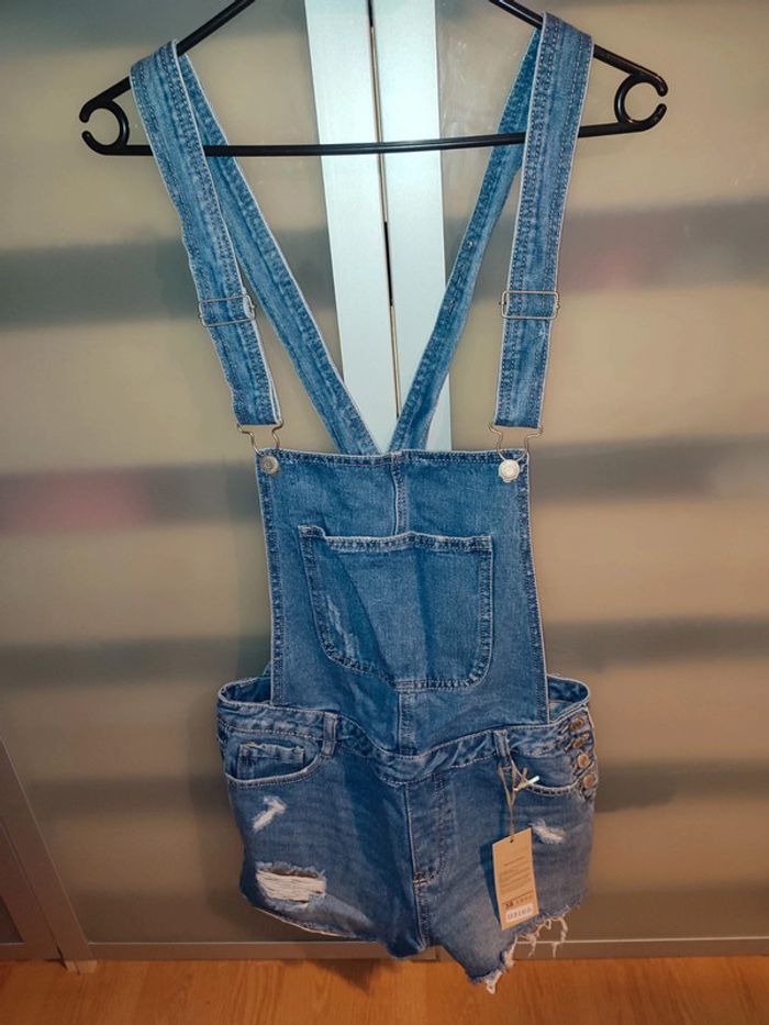 Salopette short en jean Lemone taille 38 / M