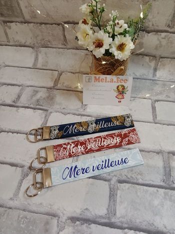 Porte clé en tissu personnalisé