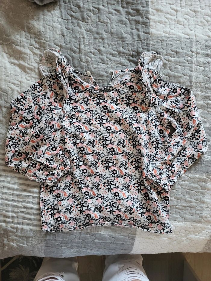 Blouse à fleurs 6 ans