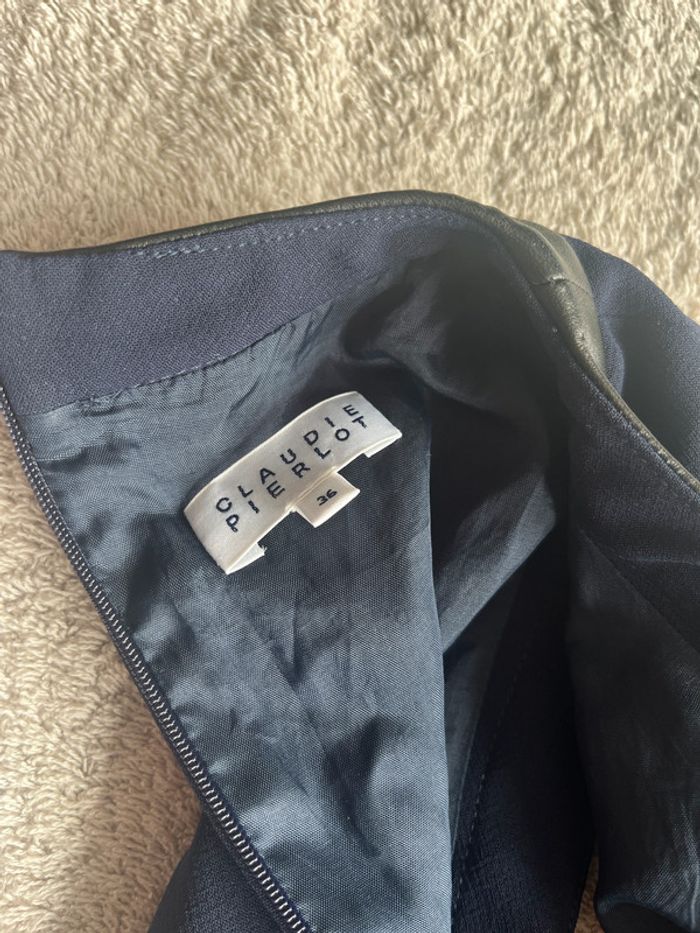 Robe sans manches bleu marine Claudie Pierlot - Taille 36 - photo numéro 4