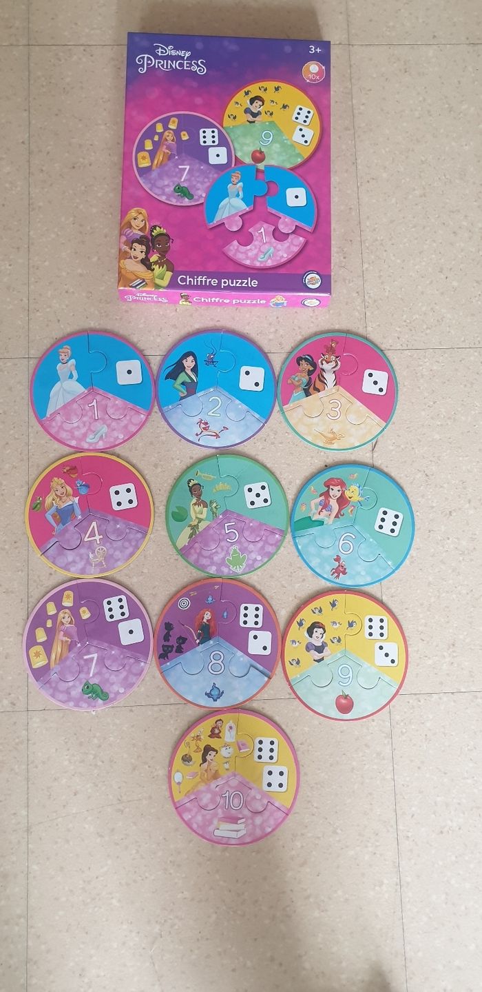 Chiffre puzzledisney princesse