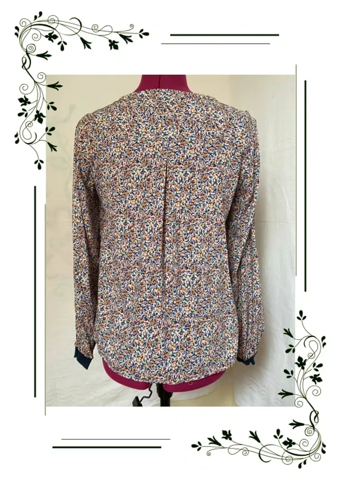 Blouse bonobo taille M fleurie - photo numéro 4