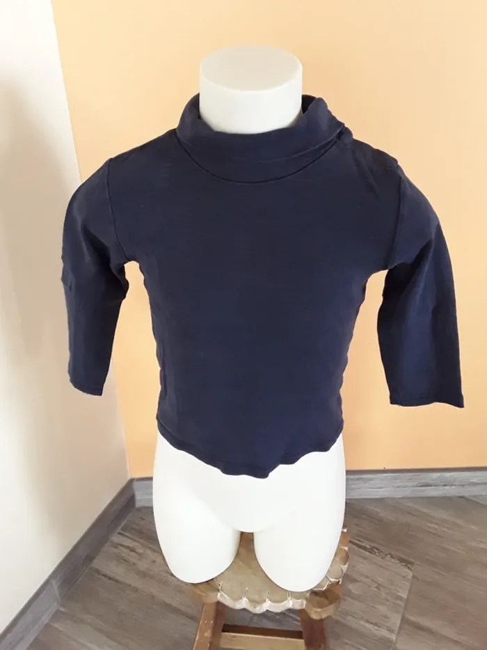 Tee shirt manches longues col roulé 3 ans  (90/97 cm) - photo numéro 2