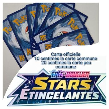 Carte pokémon à l'unité stars étincelantes 
