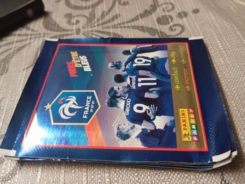 10 pochettes fière d'être bleu panini carrefour contact neuves 