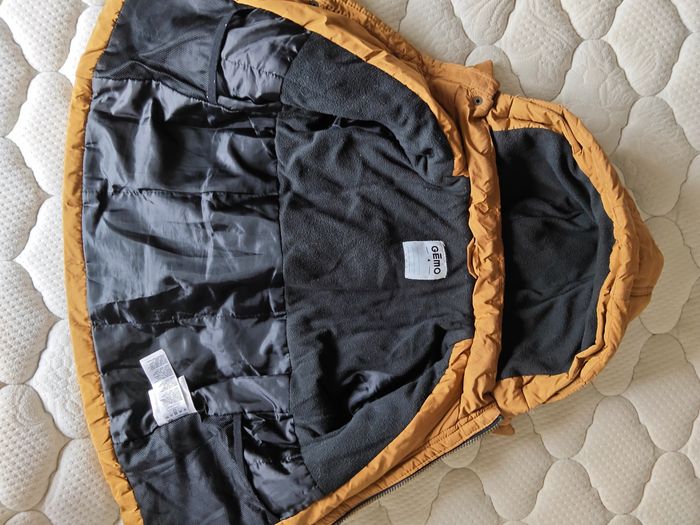 Veste légère Gémo garçon 4 ans – capuche – jaune moutarde - photo numéro 3