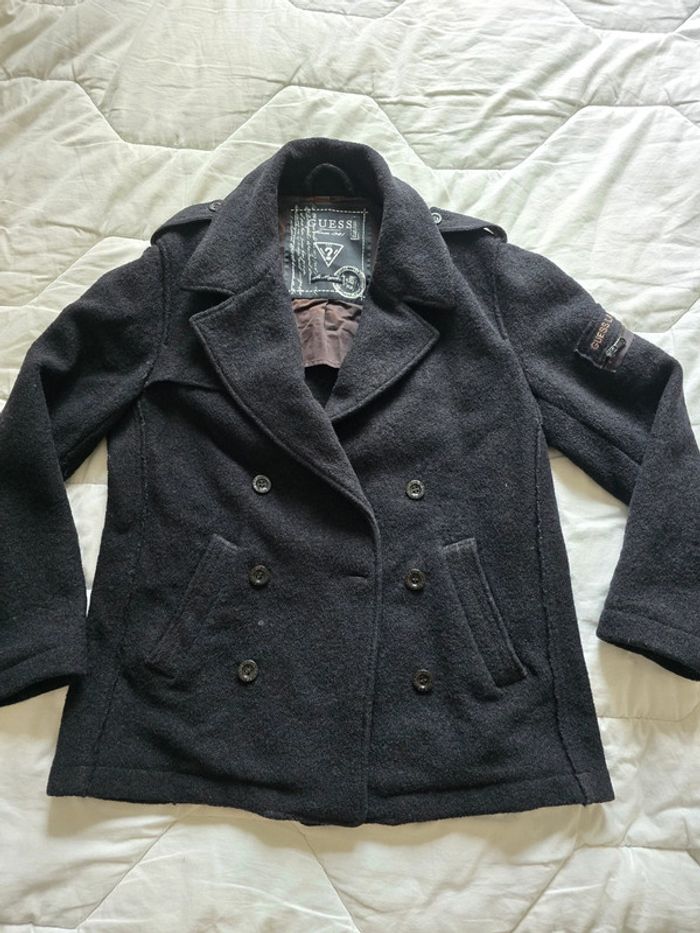 🌟 caban noir Guess femme - Taille L 🌟