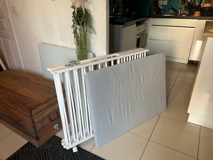 Parc bois pliant blanc - photo numéro 2